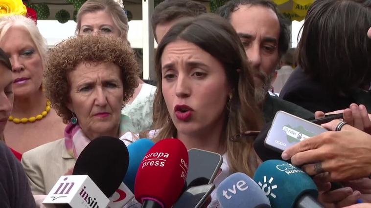 Irene Montero dice sobre la compra de votos que la sociedad "ya no tolera ningún tipo corrupción"