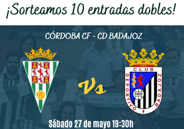 ABC Córdoba te regala diez entradas dobles para el Córdoba CF - Badajoz del sábado 27