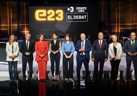 Colau, Collboni y Trias defienden modelos de Barcelona antagónicos en el debate decisivo de TV3