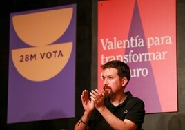 Pablo Iglesias y Yolanda Díaz acuden al rescate de Podemos en Valencia pero evitan coincidir en la recta final de la campaña del 28M