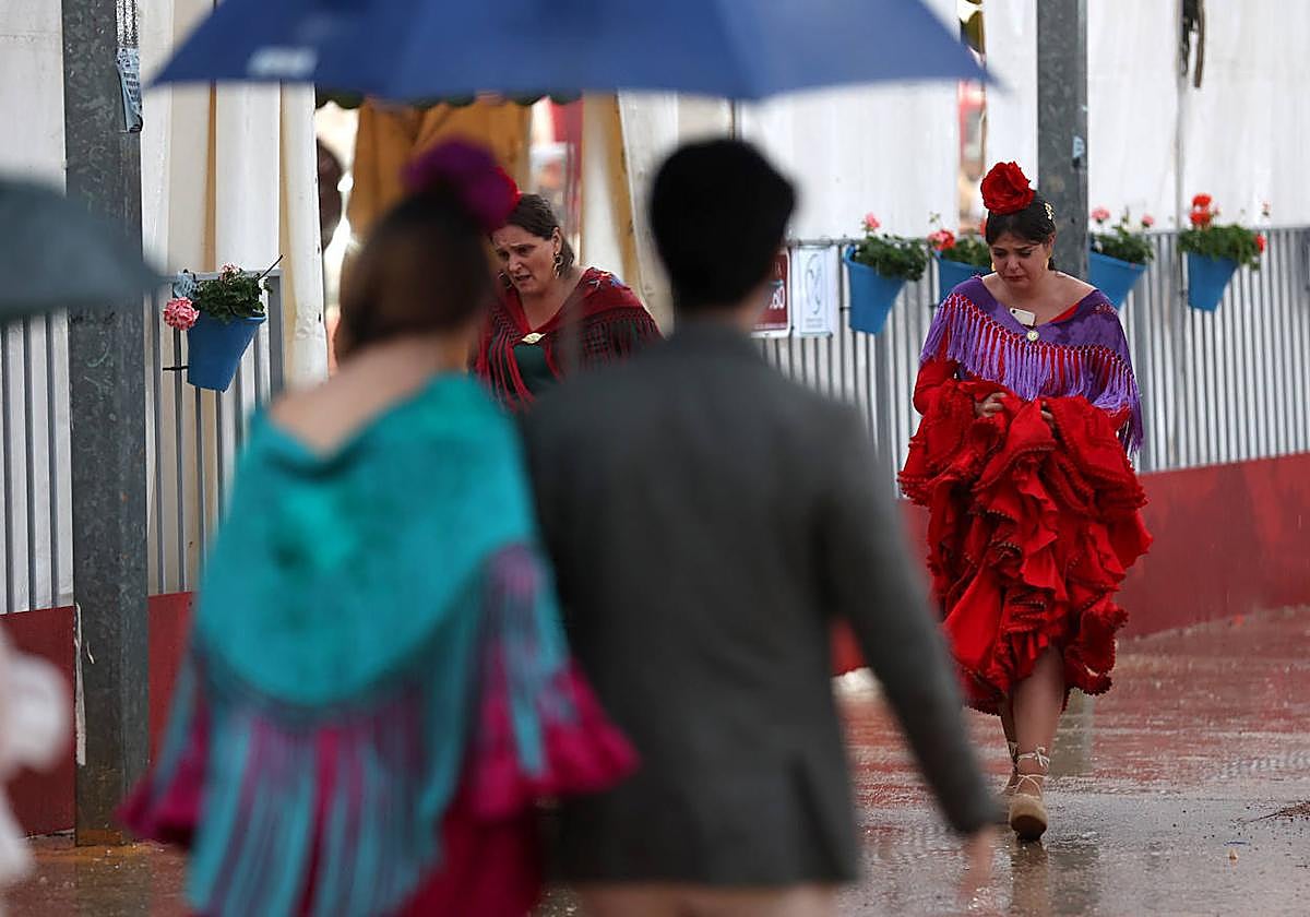 La lluvia ha sido la protagonista estos días en la Feria de Córdoba 2023