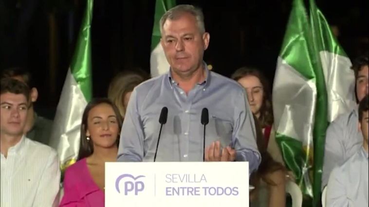 Sanz defiende que el PP es "la única opción de cambio" en Sevilla y apela a votantes del PSOE