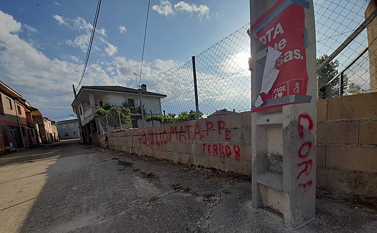 Imagen principal - Pueblos de Zamora amanecen con pintadas de &#039;Gora Bildu&#039;