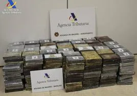 Incautada casi media tonelada de cocaína en el aeropuerto de Barajas en un vuelo procedente de Bolivia