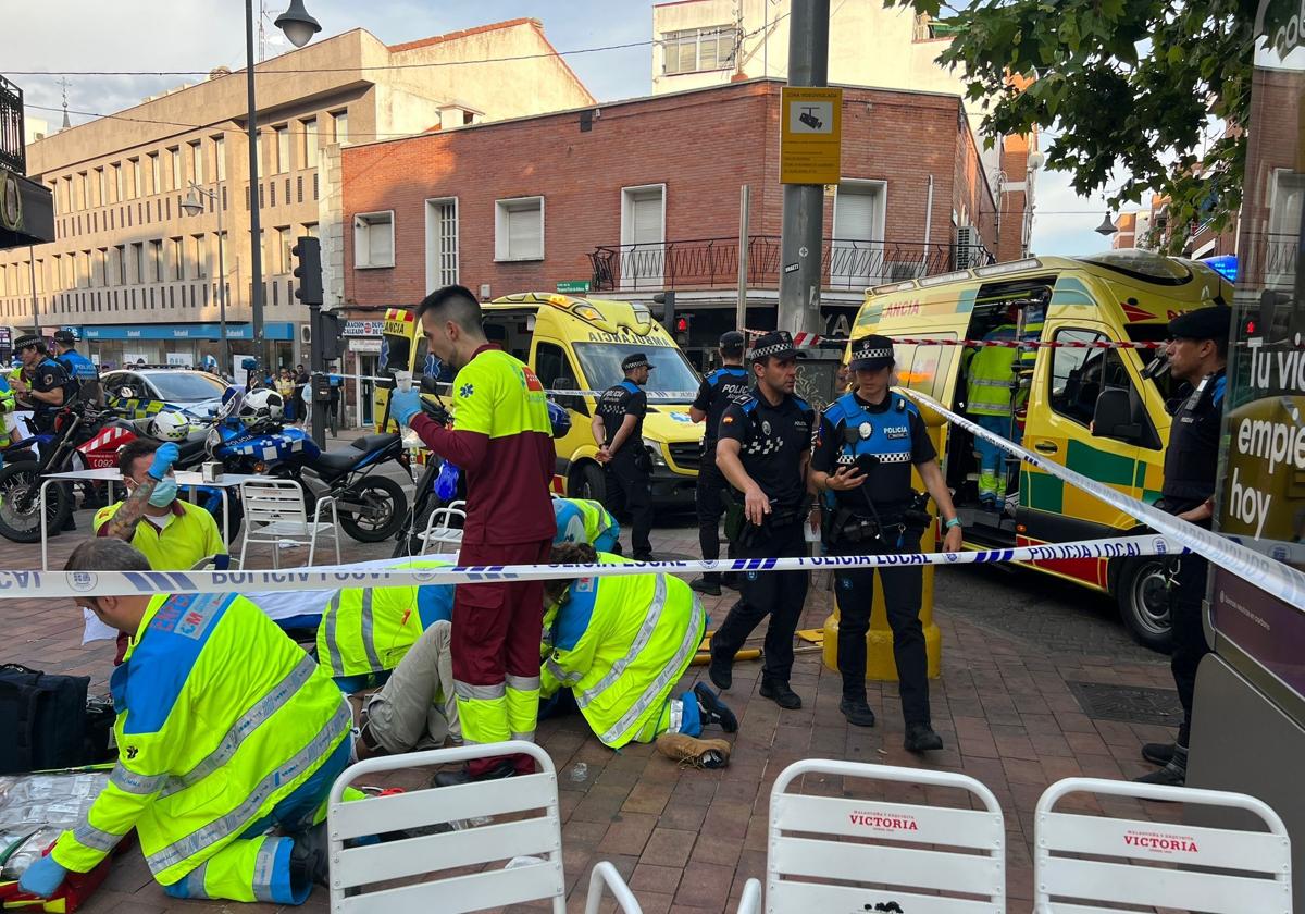 El conductor de un quad pierde el control y atropella a seis personas en Alcobendas