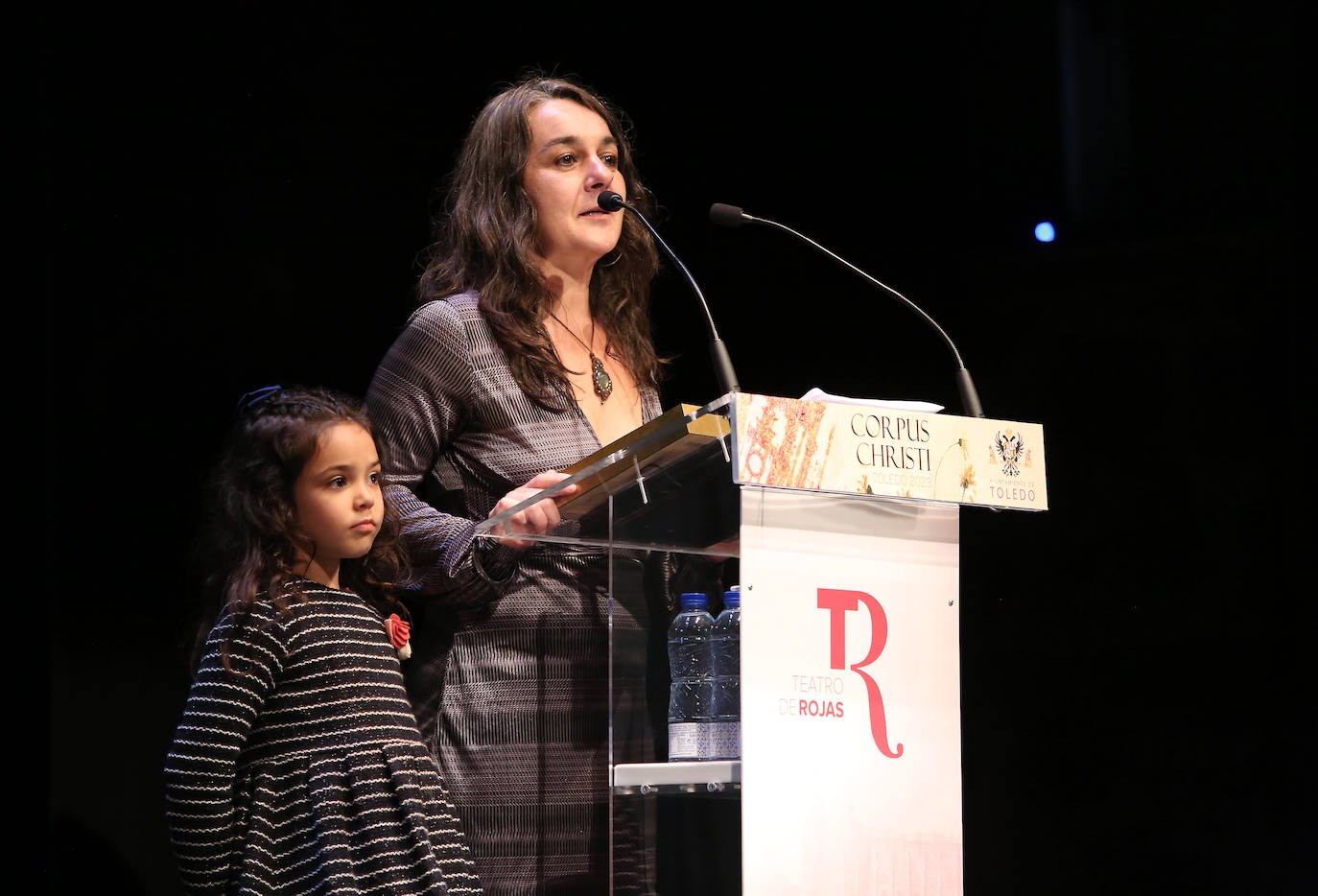 Ana Belén López, durante su emotivo discurso