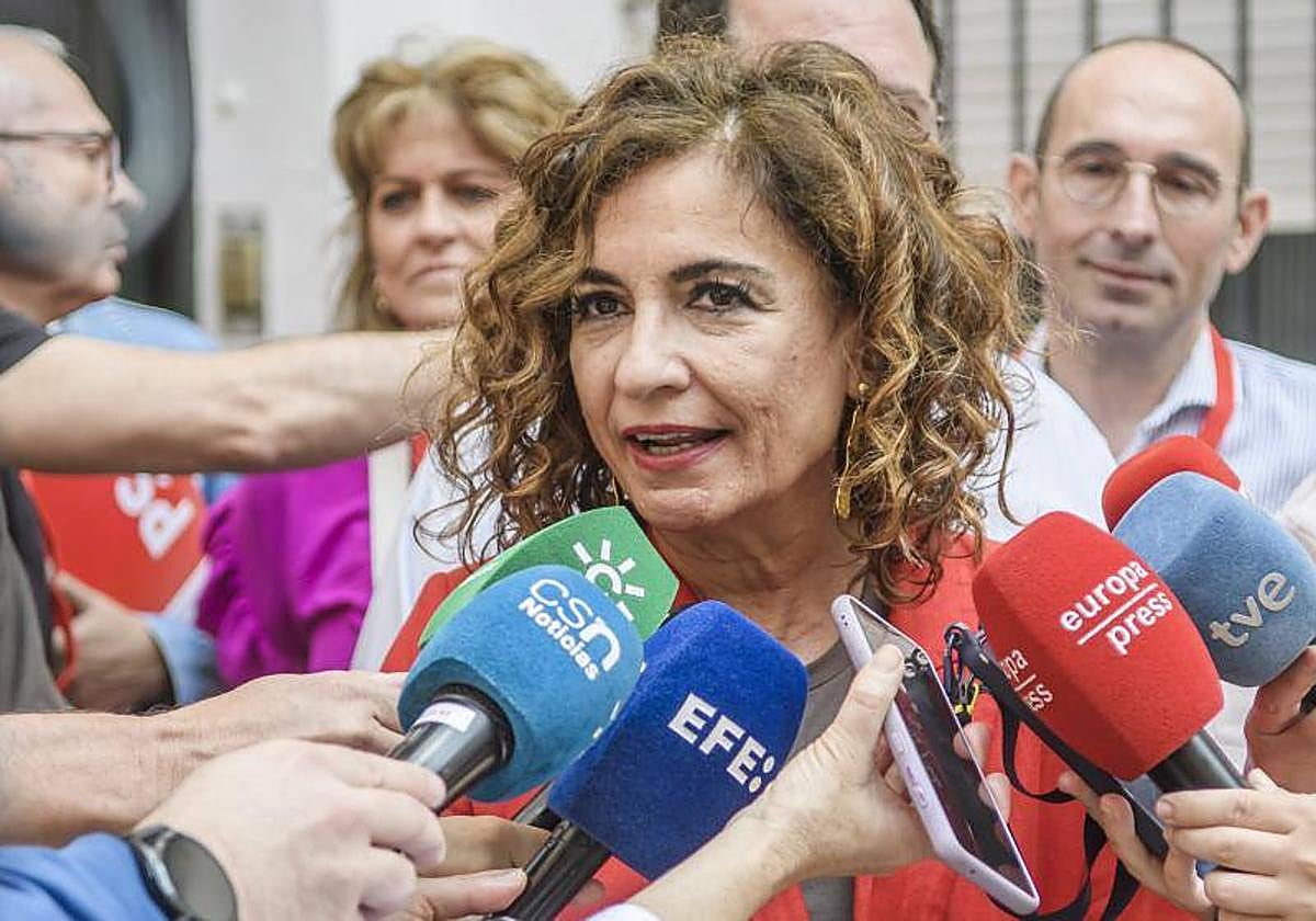 La ministra de Hacienda y Función Pública, María Jesús Montero