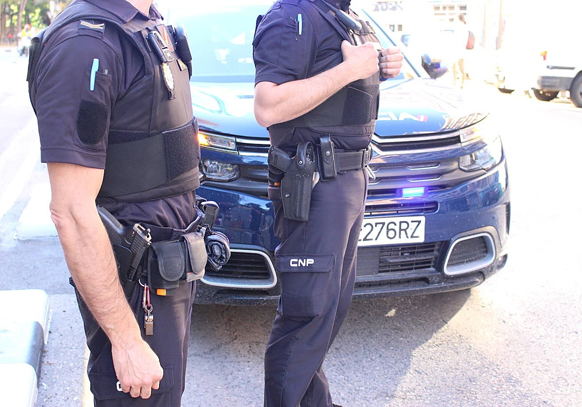 Imagen de la Policía Nacional en la localidad valenciana de Xirivella