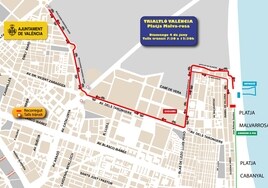 Cortes de tráfico y líneas de la EMT desviadas en Valencia el domingo 4 de junio por el triatlón