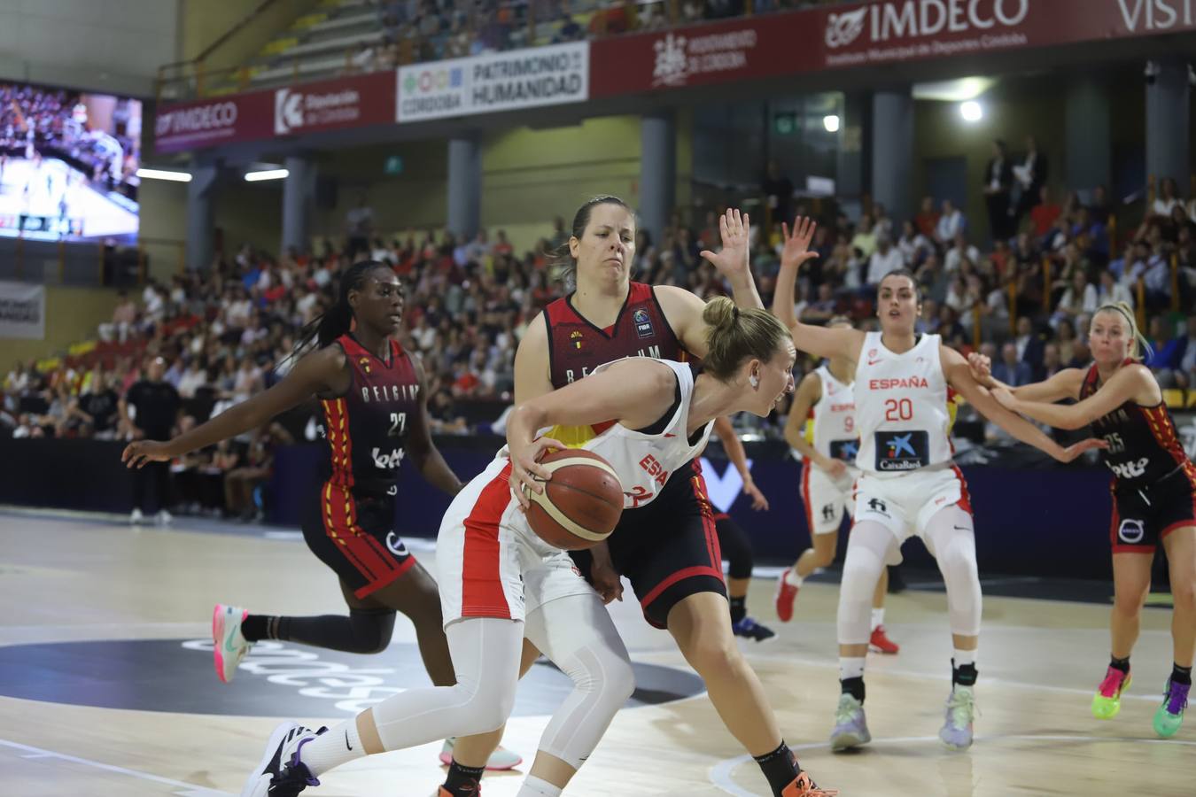 El España - Bélgica disputado este domingo en Córdoba, en imágenes