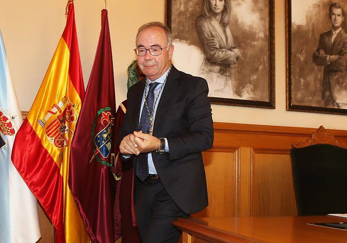 Xosé Sánchez Bugallo, alcalde de Santiago en funciones, en 2019