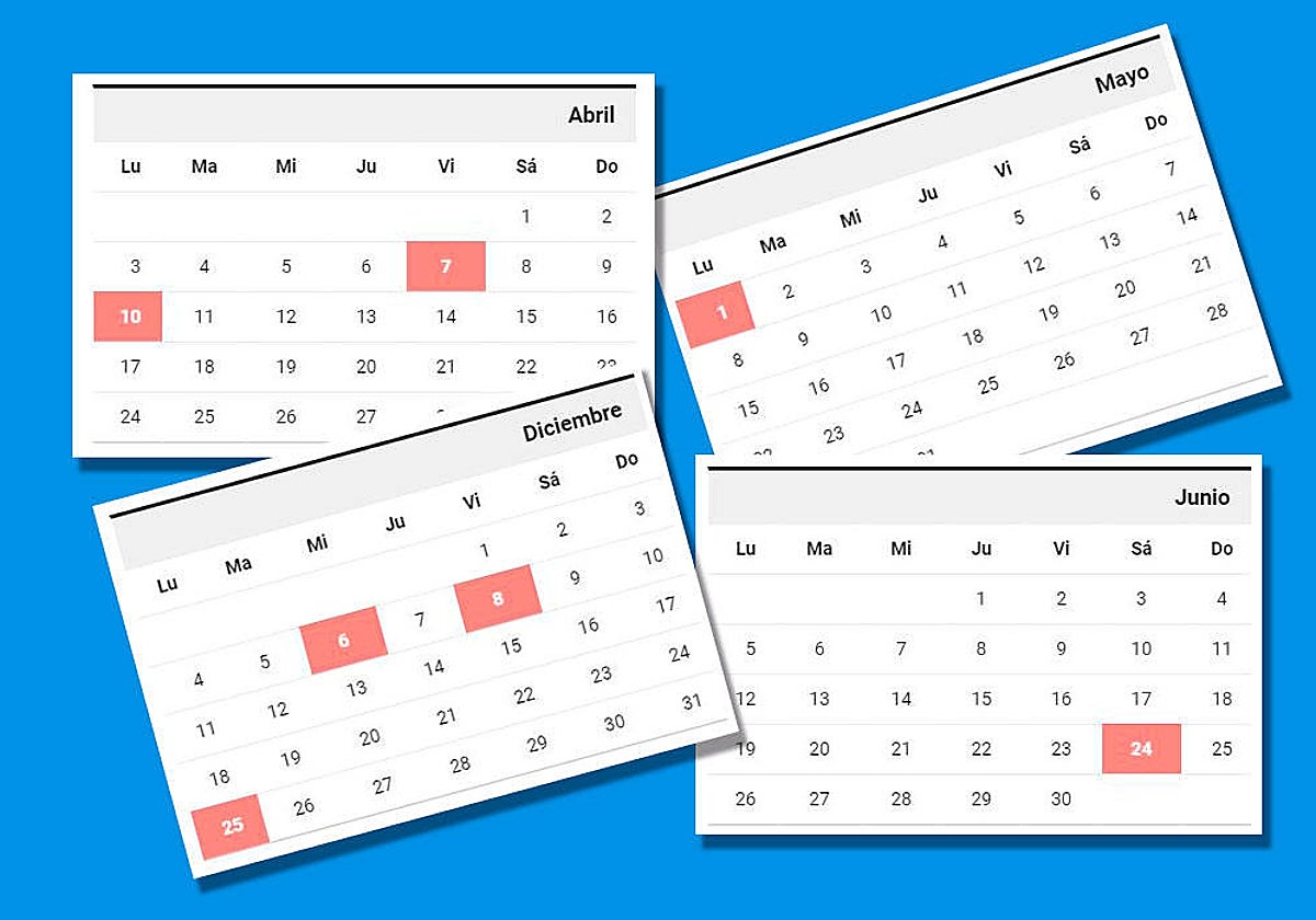 Detalle del calendario laboral 2023 en la Comunidad Valenciana