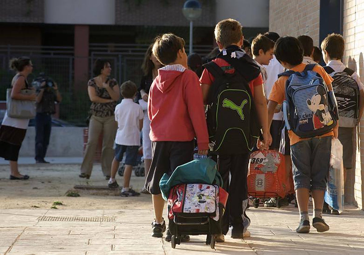 Niños en el colegio