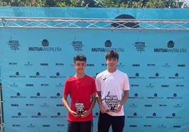 Los gemelos Carrascosa, príncipes del tenis, campeón y semifinalista en el Mutua Madrid Open de Pamplona