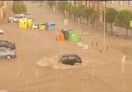 La borrasca Óscar inunda calles y accesos en Consuegra y Seseña