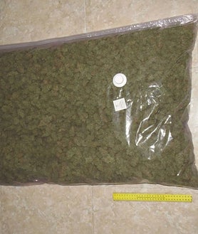 Imagen secundaria 2 - Imágenes de la marihuana y el resto de objetos incautados por la Guardia Civil