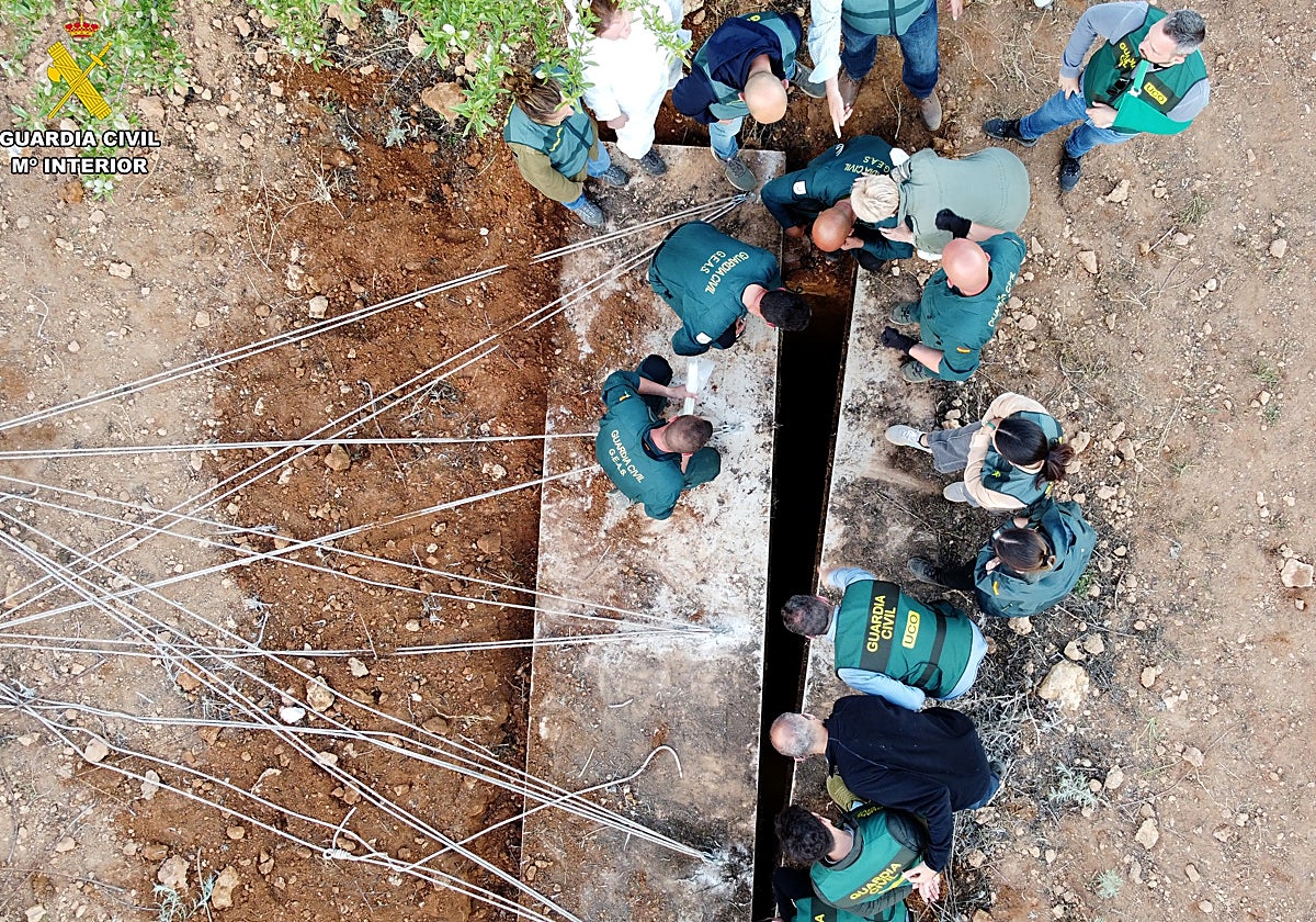 Finca donde se buscan restos de Jesús María González Borrajo