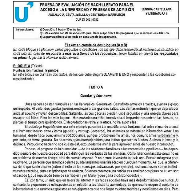Comienza la Selectividad 2023 en Andalucía: guía con todo lo que tienes que saber