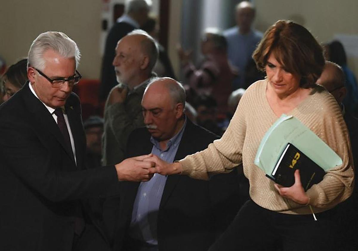 Garzón y Delgado, el pasado marzo en un foro en Catoira (Pontevedra)