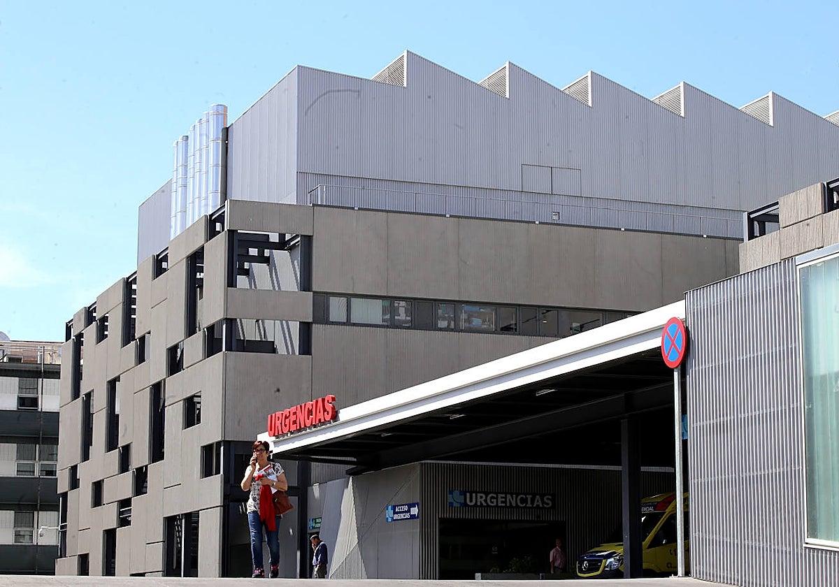 Entrada de Urgencias en el Hospital Clínico de Valladolid