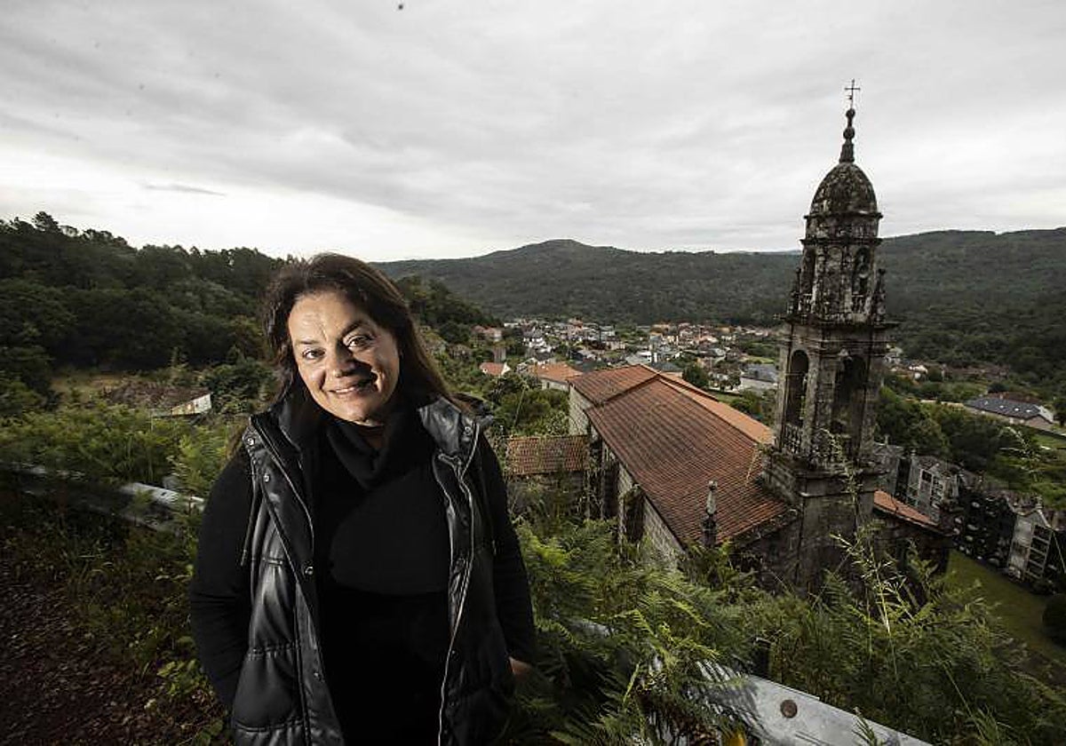 Lilian Cerdeira, concejala electa de Vox en Avión, esta semana en el municipio orensano