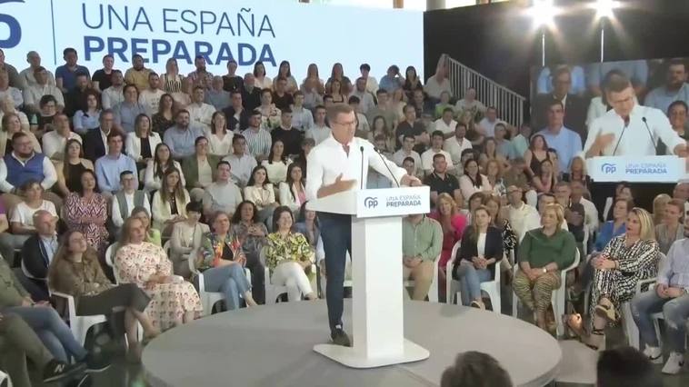 Feijóo anima a Sánchez a hacer los seis 'cara a cara' con Díaz, Montero, Otegi y Puigdemont