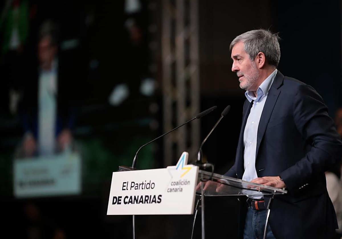 Fernando Clavijo, en una foto de archivo en un acto de Coalición Canaria