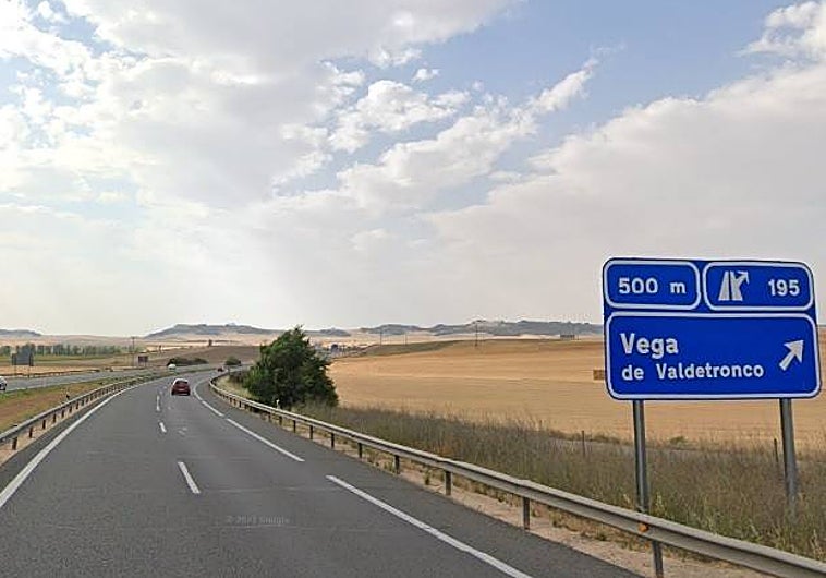 Punto de la carretera donde se ha accidentado el motorista