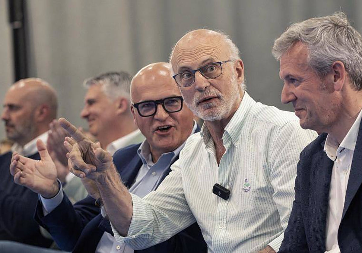 Manuel Baltar, Manuel Cabezas y Alfonso Rueda, en una imagen reciente