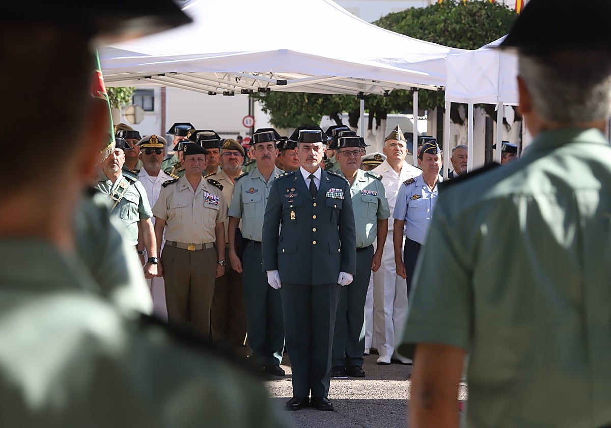 El coronel Clemente durante el acto de su toma de posesión como jefe de la Comandacia de la Guardia Civil en Córdoba