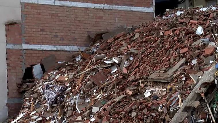 Los expertos coinciden en que la acción del agua estaría detrás del derrumbe del edificio de Teruel