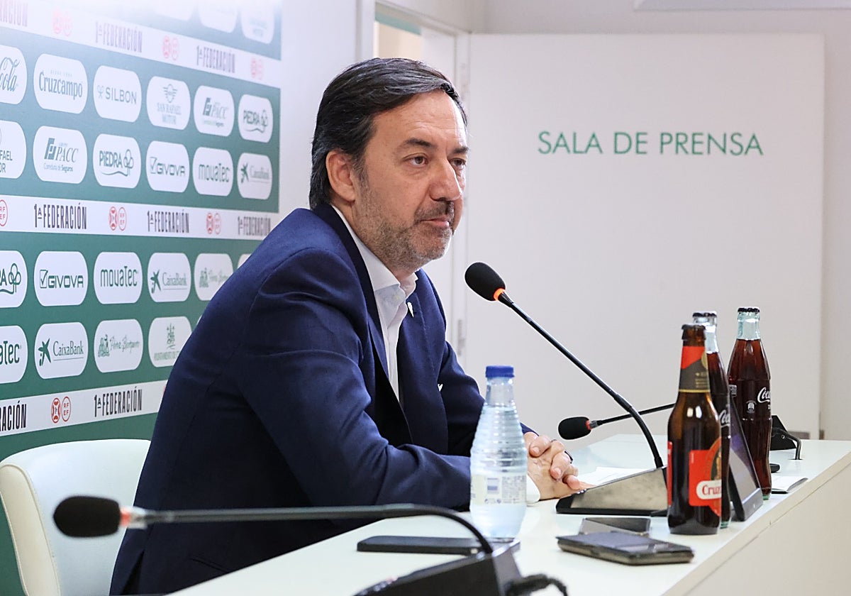 El consejero delegado del Córdoba CF, Antonio Fernández Monterrubio