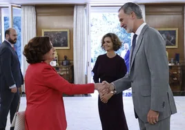 El Rey recibe a Cristina Cuesta, ganadora del Premio «15 de junio» por su defensa de las víctimas del terrorismo