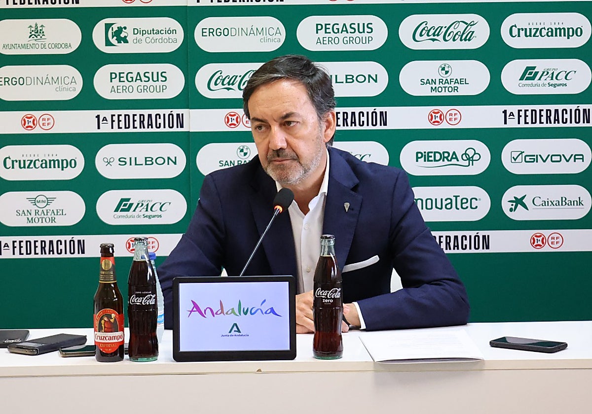 El máximo responsable del Córdoba, Antonio Fernández Monterrubio