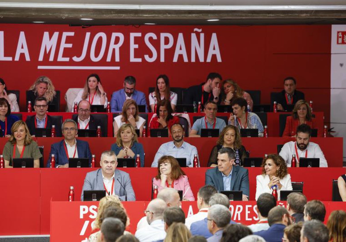 El presidente del Gobierno, Pedro Sánchez, el pasado sábado en la reunión del Comité Federal del PSOE