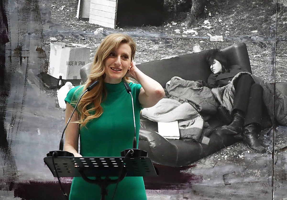 La viceconsejera Mar Sancho, durante la presentación de la nueva temporada expositiva del Musac