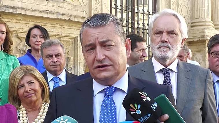 Antonio Sanz: "Hoy triunfa una manera de gobernar: la de Juanma Moreno"