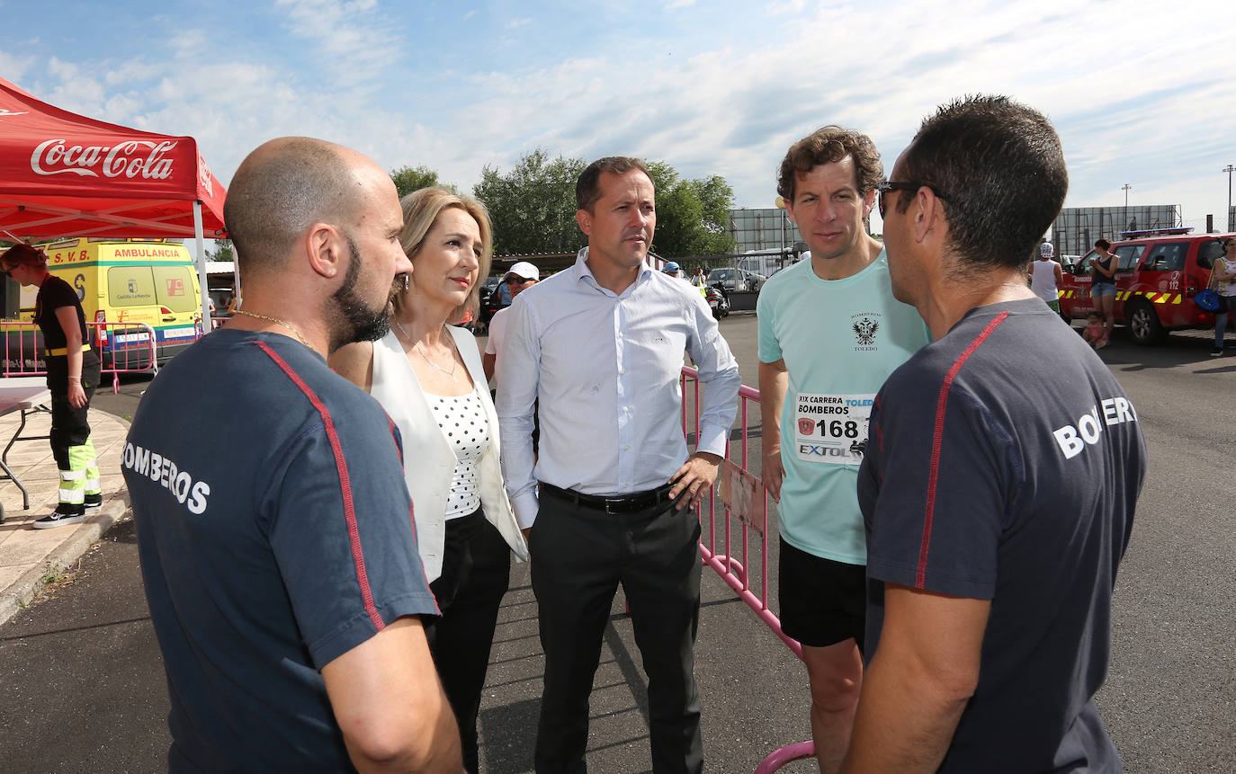 Carlos Velázquez e Inés Cañizares, en la carrera de los bomberos