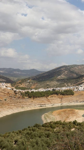 Pantano de Iznájar el pasado mes de septiembre