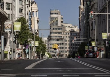 Madrid vaciándose. Una estampa