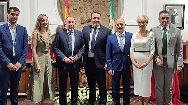 Jesús Morales, de Unide, nuevo alcalde de Villa del Río, en su toma de posesión