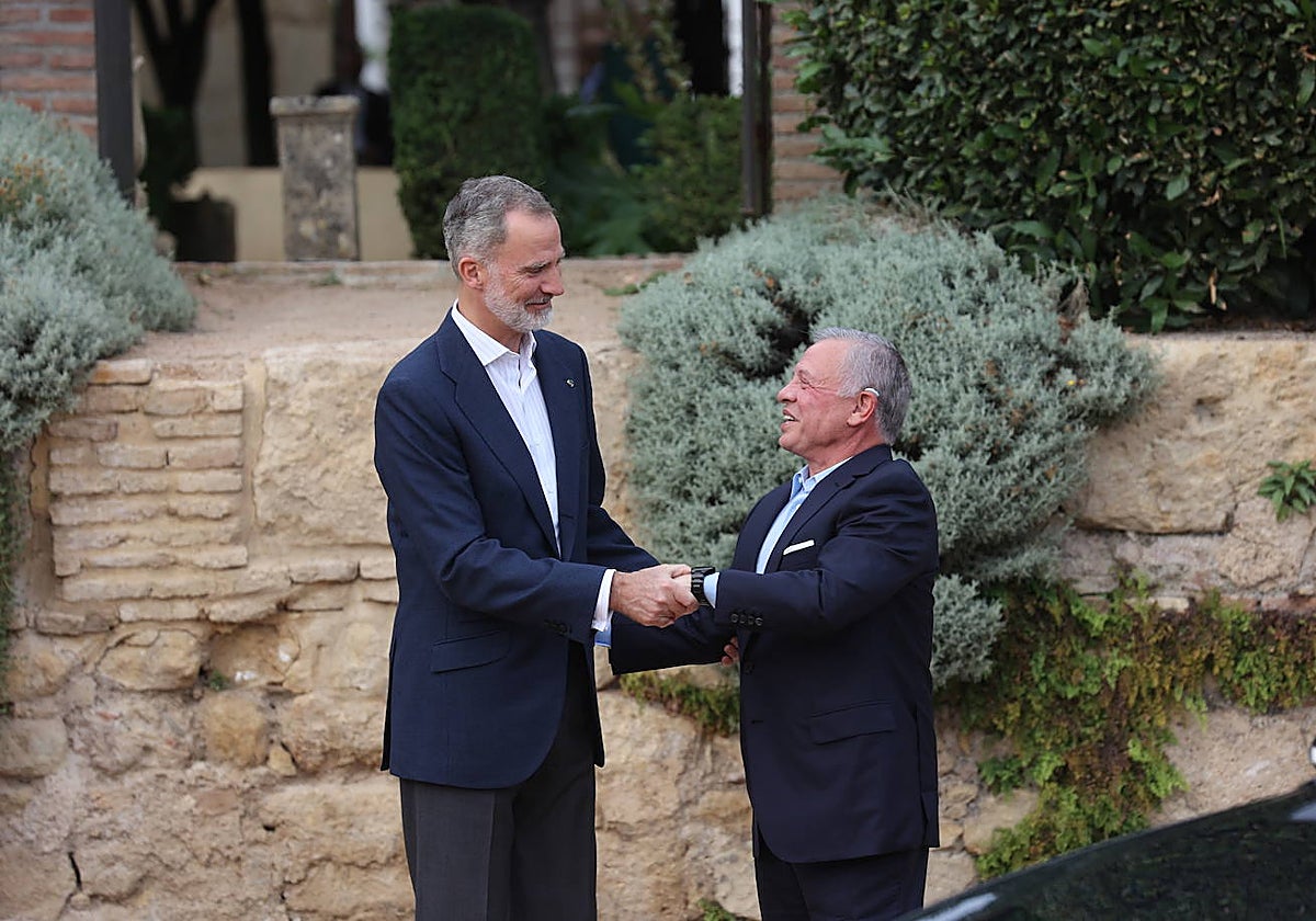 Felipe VI y Abdalá II de Jordania, en el Alcázar de los Reyes Cristianos
