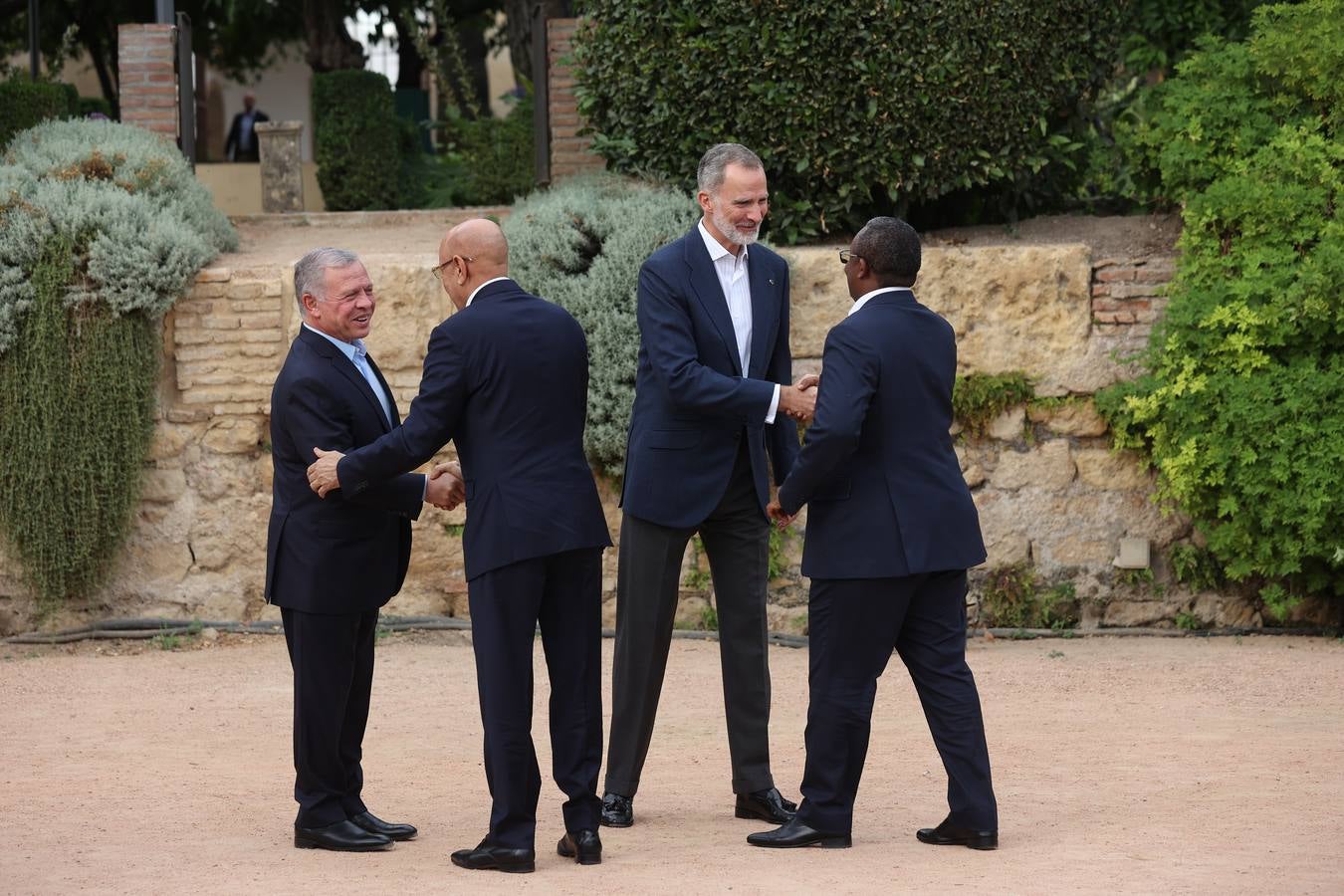 Fotos: Felipe VI y Abdalá II de Jordania llegan a Córdoba para la cumbre sobre Oriente Próximo