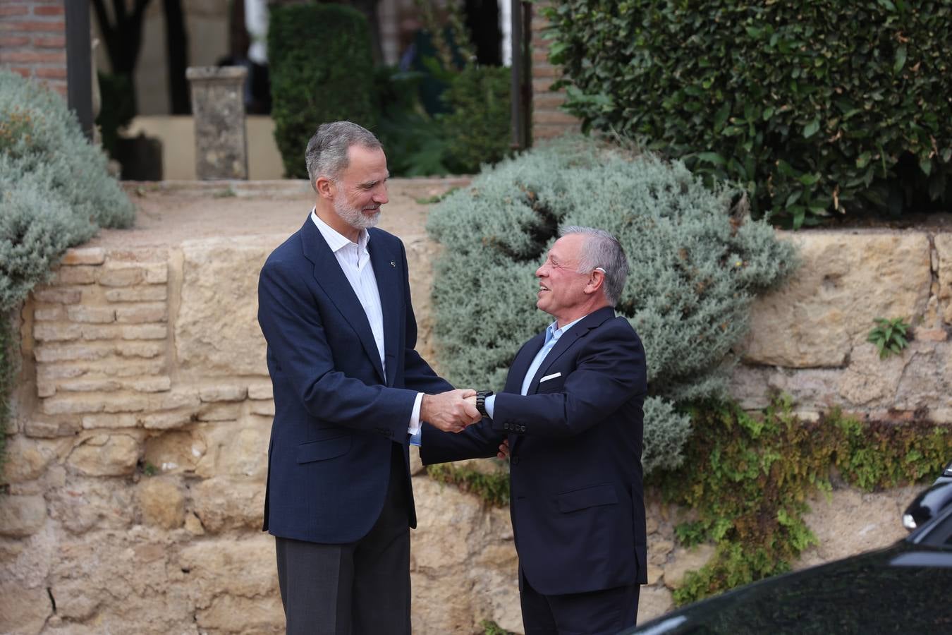 Fotos: Felipe VI y Abdalá II de Jordania llegan a Córdoba para la cumbre sobre Oriente Próximo
