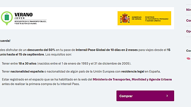 Cómo comprar billetes de Interrail con descuentos de hasta el 90%: dónde solicitarlo y pasos a dar