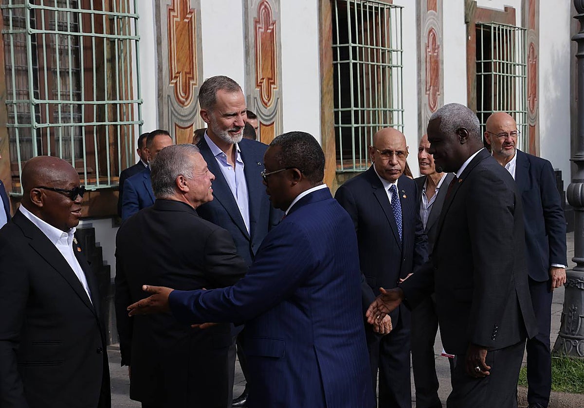 Los Reyes de España y Jordania reciben a los jefes de Estado africanos