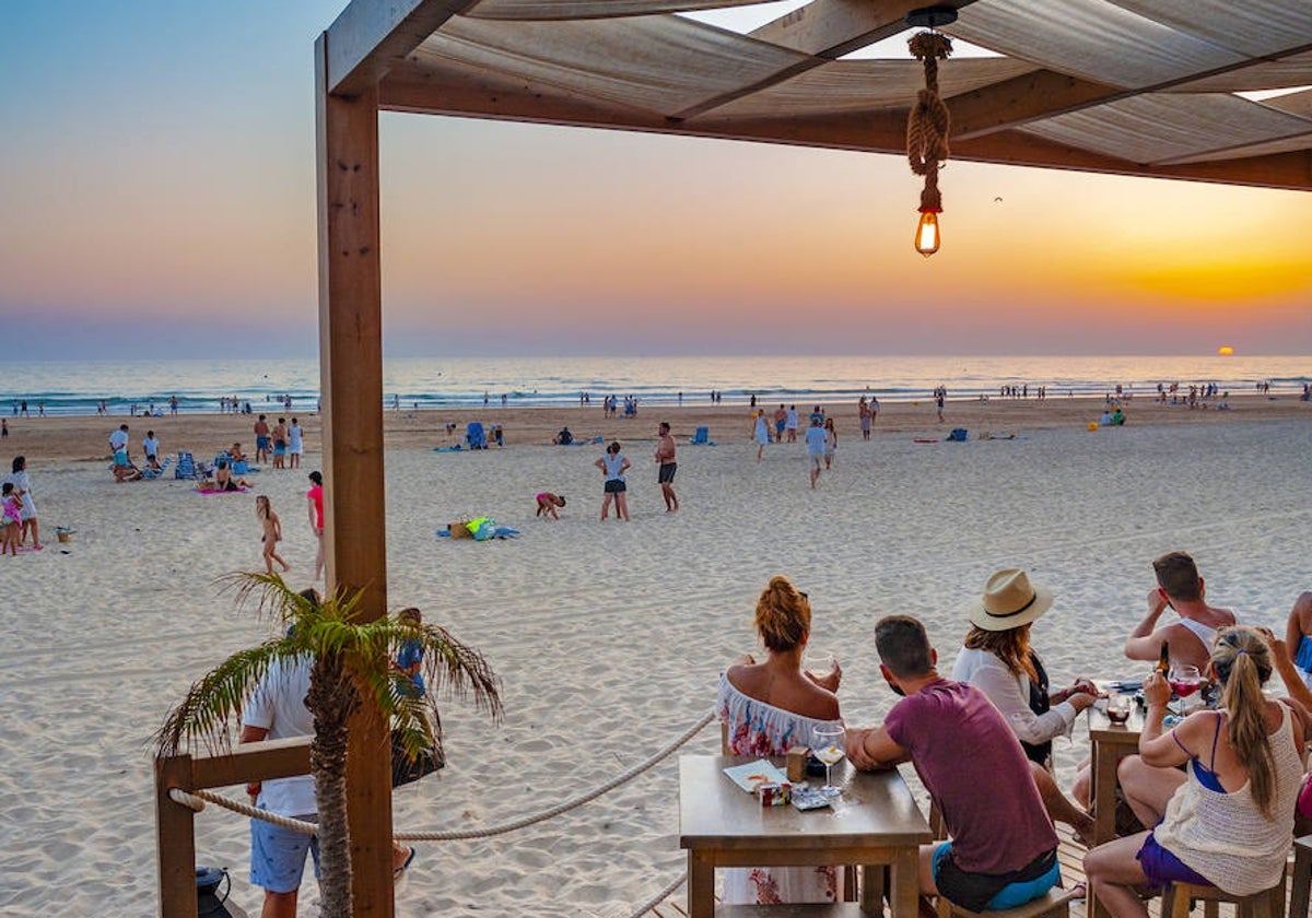 Playa de La Barrosa en Chiclana de la Frontera