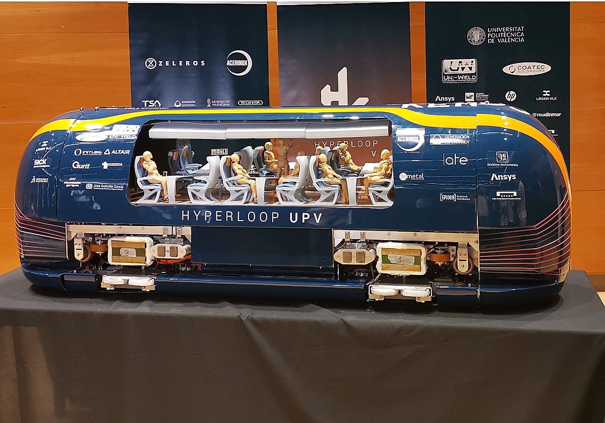 Imagen del proyecto de Hyperploop de los alumnos de la Universitat Politècnica de Valencia
