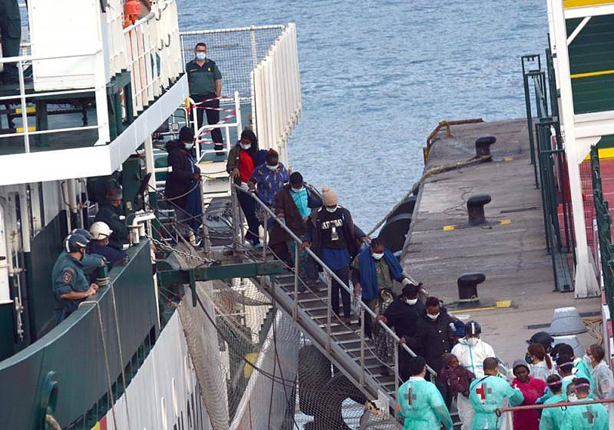 Imagen de archivo de un recate de migrantes