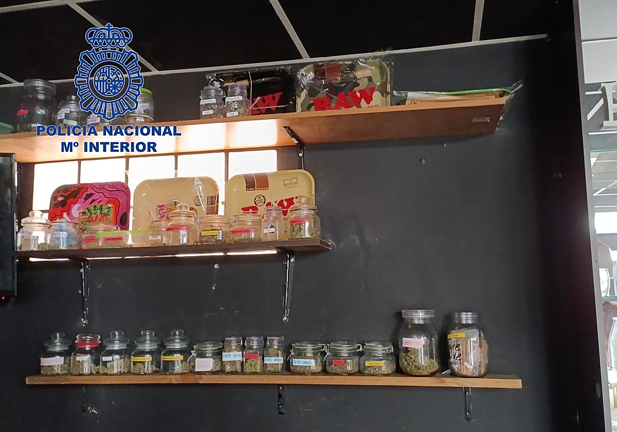 Imagen del punto de venta de droga desmantelado en Gandía (Valencia)